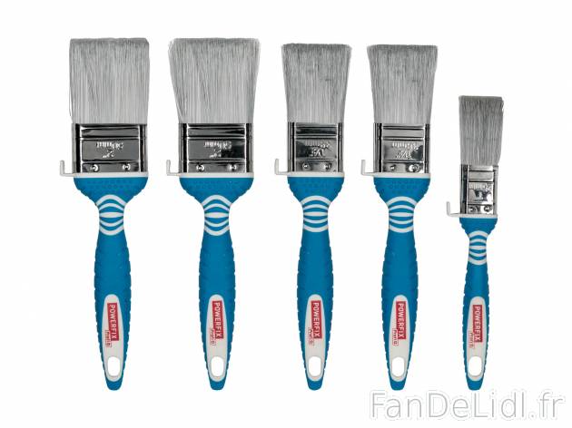 Set de pinceaux plats , le prix 3.99 € 
- Set de 5
- 2 x env. 50 mm, 2 x env. ...