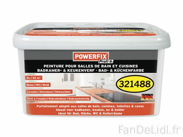 Peinture pour salle de bains et cuisine , le prix 9.99 € 
- Env. 5 L
- Pour ...