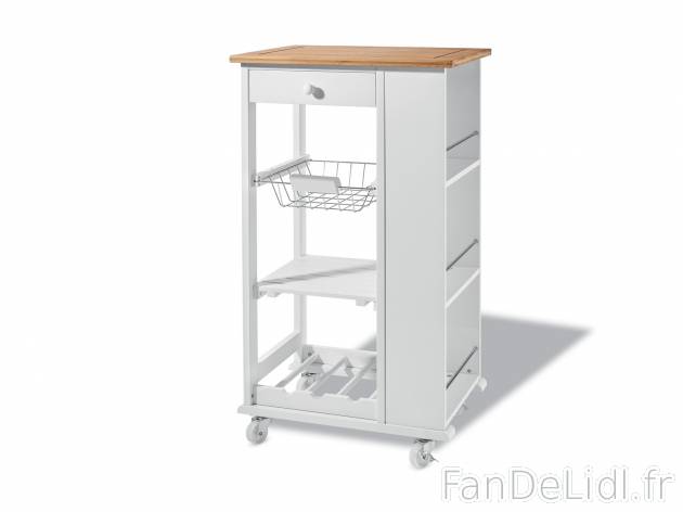 Desserte de cuisine , le prix 49.99 € 
- Env. 86,5 cm x 38,5 cm x 50 cm (h x ...