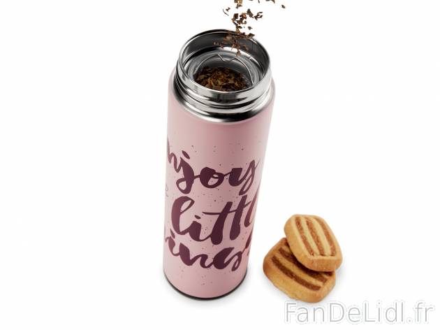 Bouteille isotherme avec filtre à thé , le prix 6.99 € 
- Env. 400 ml
- Pour ...