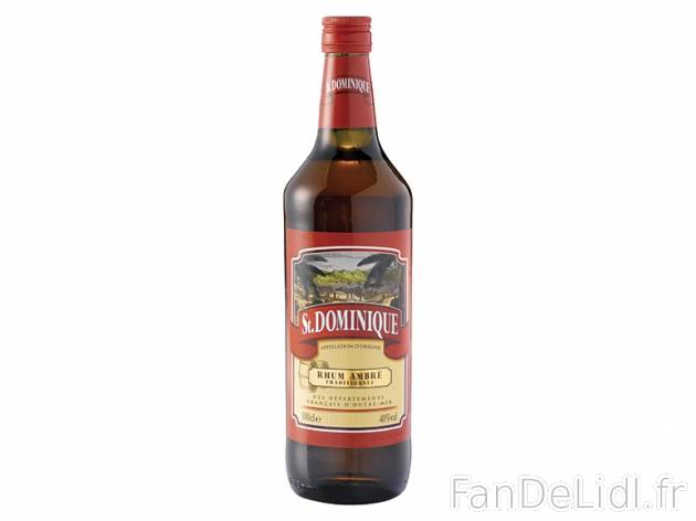 St. Dominique rhum ambré traditionnel , prezzo 10.29 € per La bouteille de 1 ...