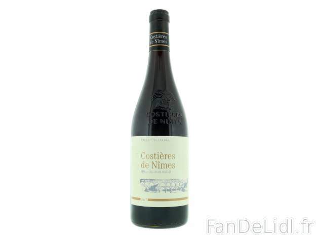 Costières de Nîmes rouge AOP , le prix 2.24 € 
- La bouteille de 75 cl : 2,98 ...