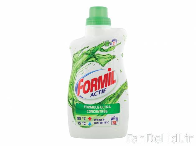 Lessive liquide super concentrée , le prix 2.19 € 
- 28 lavages
- Au choix ...