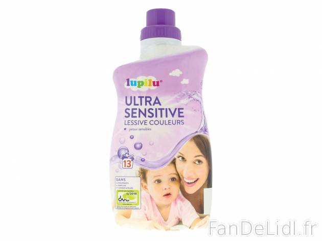 Lessive bébé sensitive , le prix 1.69 €