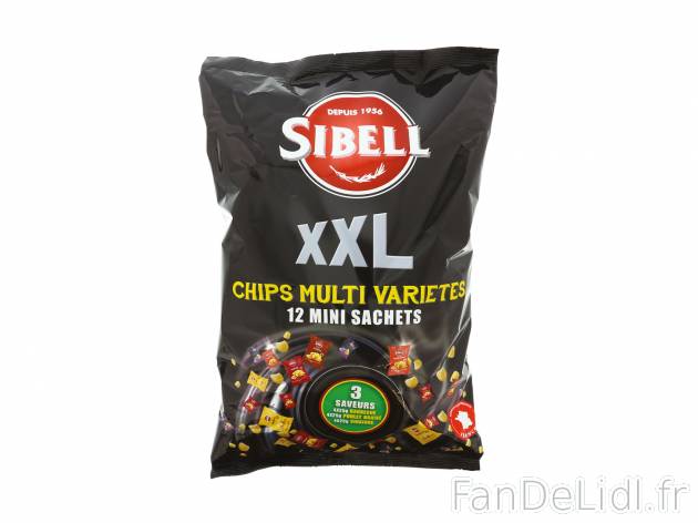 Chips aromatisées multipack XXL , le prix 1.99 €