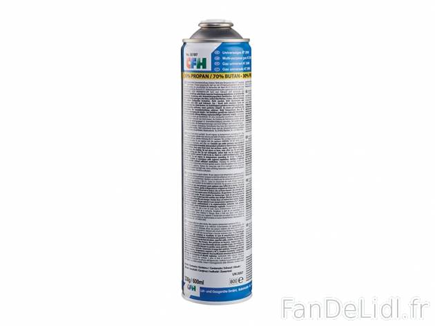 Cartouche de gaz universelle , prezzo 3.49 € per L&apos;unité 
- 300 g / ...