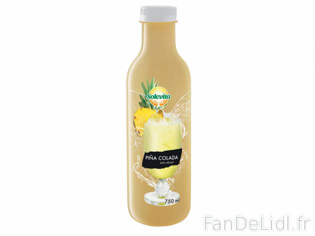 Pina colada sans alcool , le prix 1.49 € 

Caractéristiques

- Rayon frais
- ...