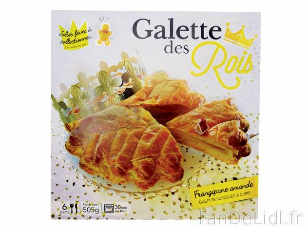 Galette frangipane , le prix 4.29 €  

Caractéristiques

- surgelées