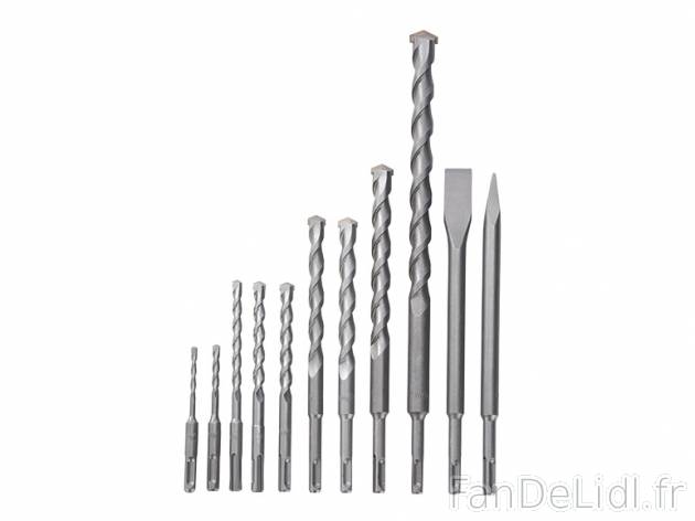 Forets et burins , prezzo 9.99 € per Le set 
- Pour pierre, béton léger et ...