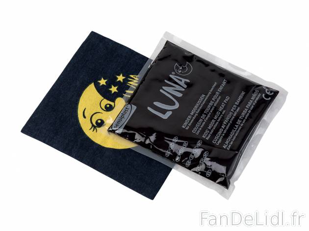 Coussin de tourbe pour adulte ou enfant , le prix 4.99 € 
- Soulage les contractures, ...