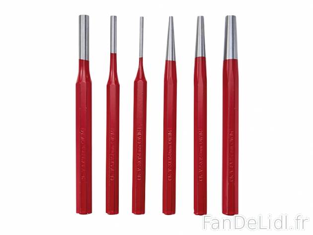 6 outils de frappe , prezzo 6.99 € per Le set au choix 
- Dans une boîte en ...