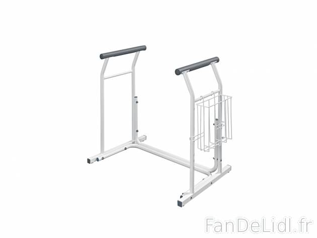 Barre d’appui amovible pour WC , le prix 29.99 € 
- Pour s’asseoir et se ...