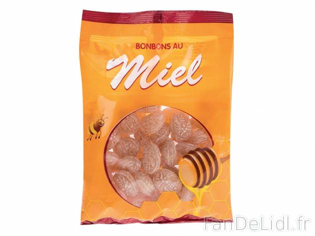 Bonbons au miel , prezzo 1.29 € per 250 g, 1 kg = 5,16 € EUR.