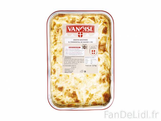 Gratin Savoyard à l’emmental de Savoie , le prix 5.99 € 

Caractéristiques

- ...