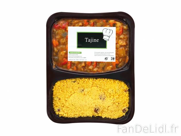 Tajine au boeuf , le prix 3.99 € 

Caractéristiques

- Transformé en France
- ...