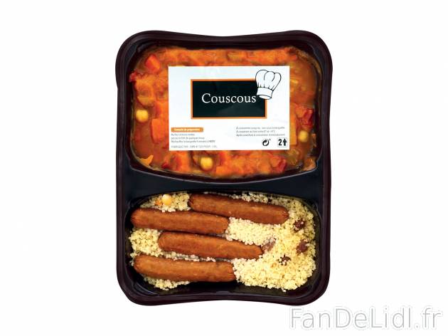 Couscous , le prix 3.99 € 

Caractéristiques

- Transformé en France
- ...