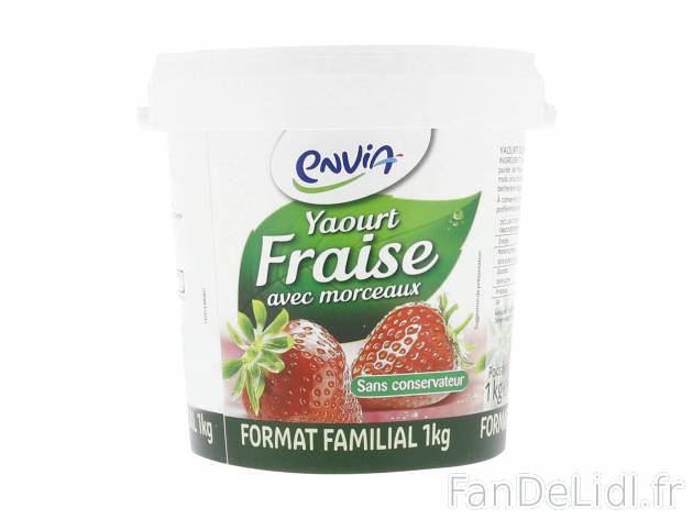 Yaourts , le prix 1.49 € 
- Le pot de 1 kg : 1,99 €
- Le 1er produit vendu ...