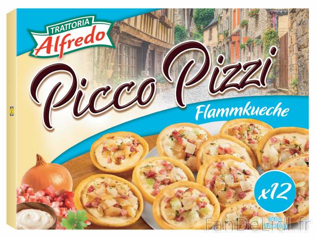 12 mini pizza jambon cru et oignons , le prix 1.99 € 

Caractéristiques

- ...