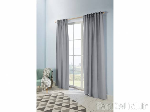 Rideaux occultants , le prix 14.99 € 
- Lot de 2
- Env. 135 x 254 cm
- 2 posssibilités ...