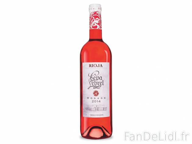 Rioja Cepa Lebrel 2014 DOC Rosé , prezzo 2.69 &#8364; per 75 cl, 1 L = 3,59 ...