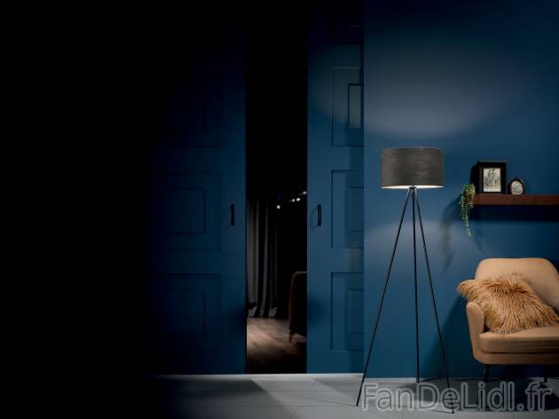 Lampadaire LED , le prix 24.99 € 
- Env. 150 cm
- Trépied en métal
- Abat-jour ...