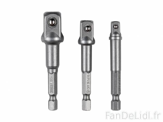 Porte-embout ou adaptateurs carrés , le prix 2.49 € 
- Set d&apos;adaptateurs ...