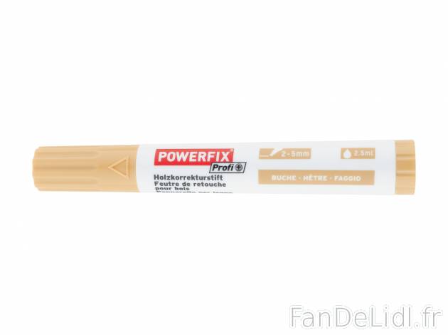 Feutre blanchisseur de joints ou de retouche pour bois , le prix 1.99 € 
- Feutre ...
