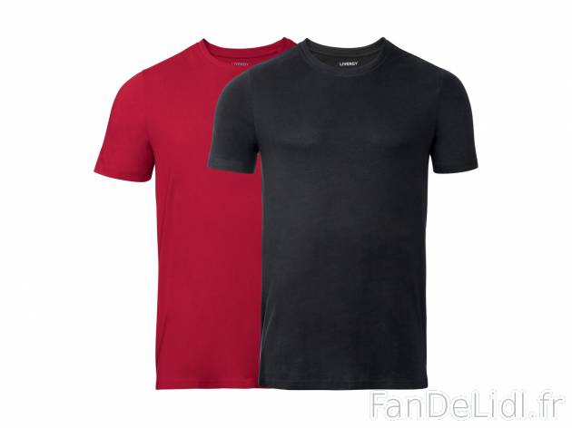 T-shirts , le prix 5.99 € 
- Ex. 90 % coton et 10 % viscose (viscose de Lenzing)
- ...