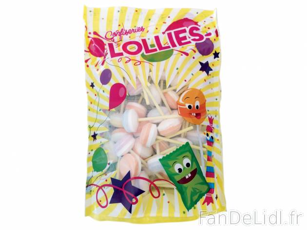 Sucettes bicolores , le prix 2.69 €