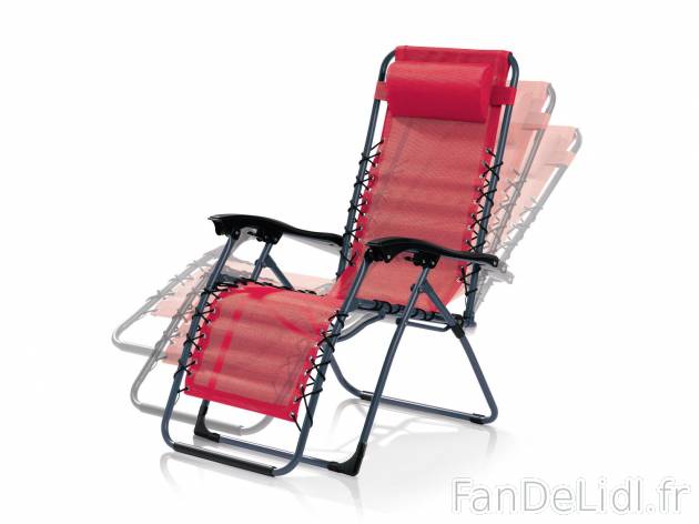 Fauteuil relax rouge , prezzo 49.99 € per L&apos;unité 
- Confortable grâce ...