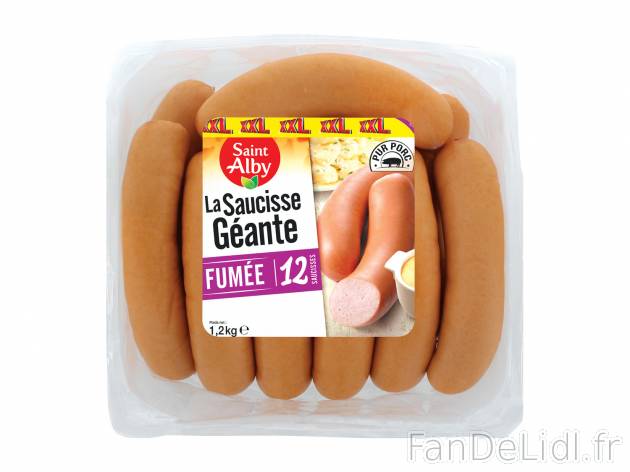 Saucisse fumée cuite , le prix 5.19 € 
- 
Prix normal pour 500 g : 2,99 € (1 ...