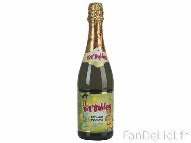 Pur jus de pomme pétillant , prezzo 1.49 € per 75 cl, 1 L = 1,99 € EUR. 
- ...
