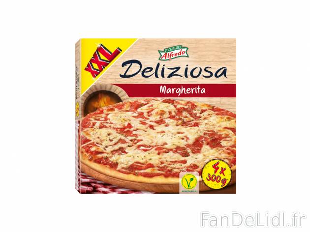 4 pizzas margherita chez LIdl , le prix 1.99 € 
- 4 pizzas !
- Prix normal pour ...