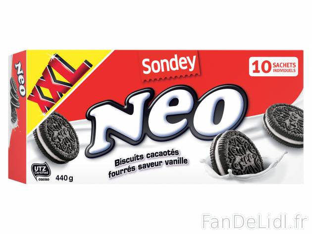 Biscuits Neo XXL , le prix 1.49 € 
- Prix normal pour 180 g : 0,79 € (1 kg ...