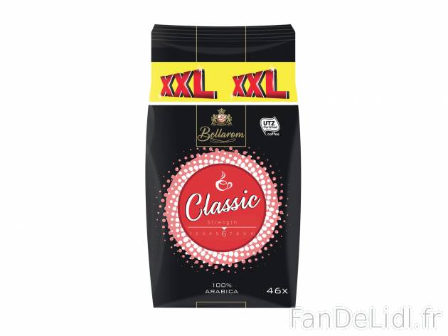 46 dosettes de café classique , le prix 1.95 € 
- Prix normal pour 36 dosettes (259,2 ...