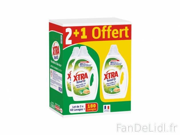 Xtra lessive liquide savon de Marseille  chez , le prix 14.38 €