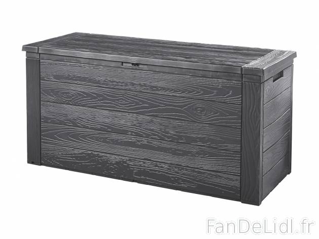 Coffre de rangement , le prix 28.99 € 
- Env. 270 L
- Env. 119 x 45 x 57 cm ...