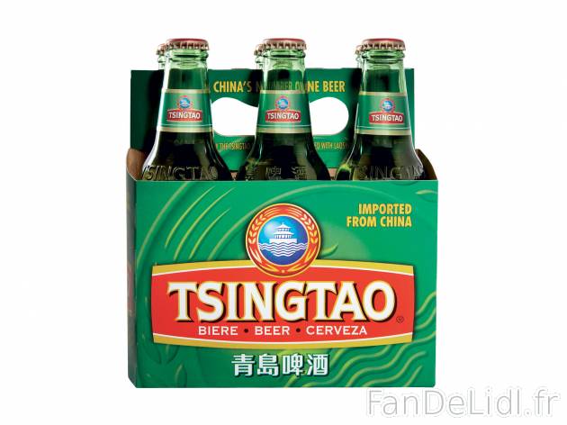Tsingtao , le prix 4.69 €  
-  4,7 % Vol.