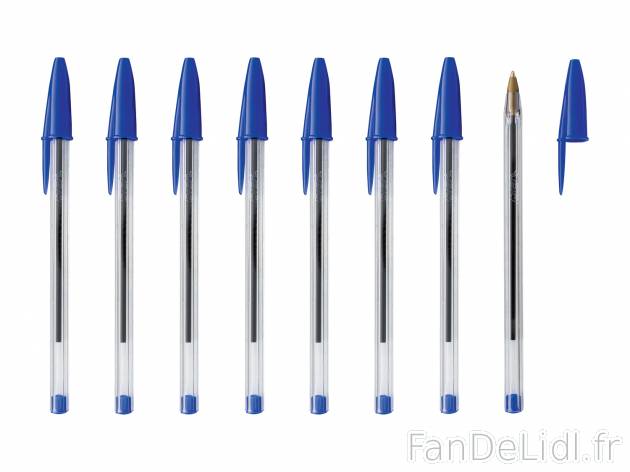 Matériel d’écriture , le prix 1.79 € 
- Au choix : BIC Cristal (lot de 8) ...