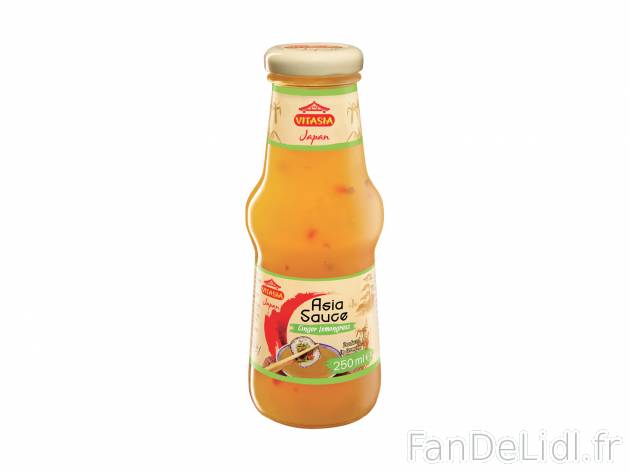 Sauce asiatique , le prix 0.99 €  
-  Variétés au choix