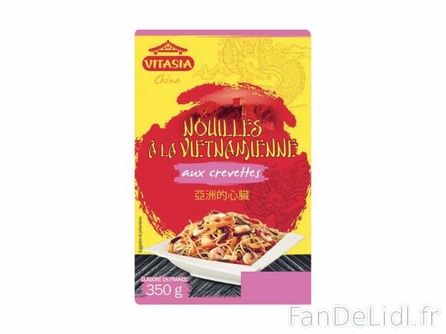 Nouilles vietnamiennes aux crevettes , le prix 2.29 € 

Caractéristiques

- ...