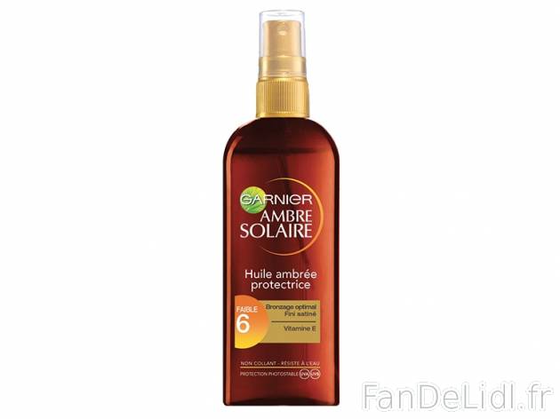 Spray huile ambrée protectrice , prezzo 6.99 € per 150 ml, 1 L = 46,60 € EUR.