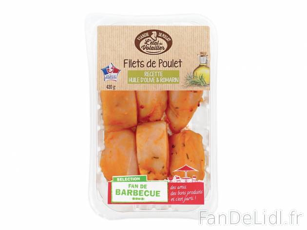 Filets de poulet marinés huile d’olive et romarin1 , prezzo 3.29 € per 420 ...