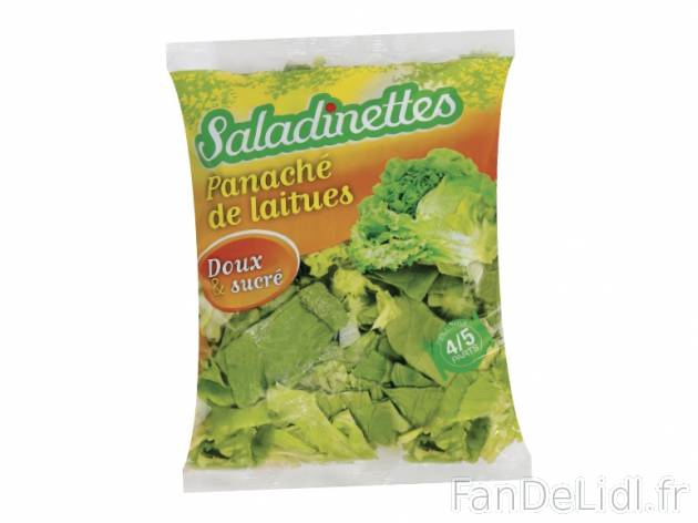 Panaché de laitues ou salade mélangée , prezzo 0.99 € per 235/300 g au choix, ...