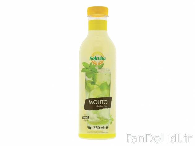Mojito sans alcool ou lemonade , prezzo 1.29 € per 75 cl au choix, 1 L = 1,72 ...