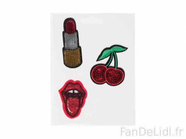 Écussons thermocollants , le prix 1.99 € 
- Au choix : set de 3 ou l&apos;unité
- ...