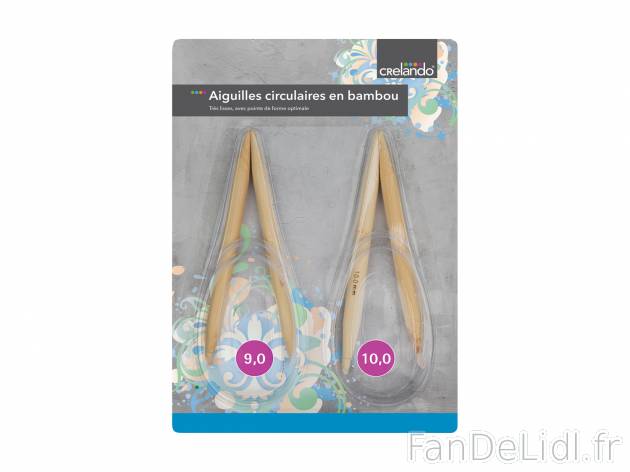 Accessoire de tricot , le prix 1.99 € 
- Au choix : crochets en bambou (set de ...