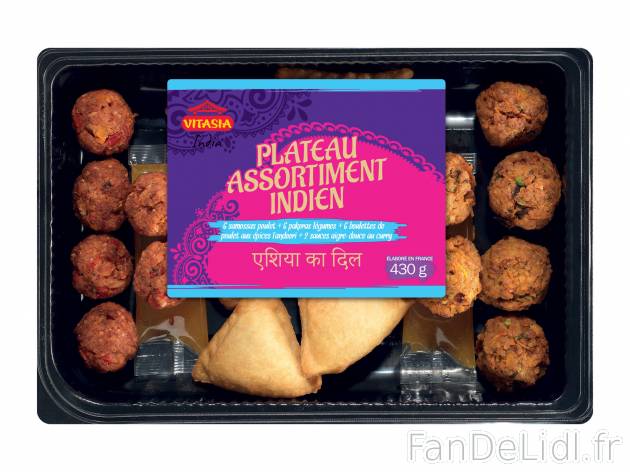 Plateau assortiment indien , le prix 3.49 &#8364; 
- Compos&eacute; de 6 ...
