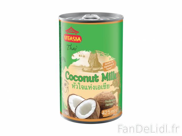 Lait de coco , le prix 0.99 &#8364;