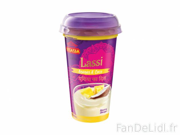 Lassi boisson au yaourt , le prix 0.99 &#8364; 
- 3,5 % de Mat. Gr. sur produit ...